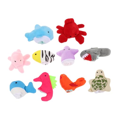 LALADEFIEE Tierhandpuppen Set Meeresbewohner Fingerpuppen Für Für Babys Und Kleinkinder Kreatives Lernen Mit Seeungeheuern Wie Schildkröte Hai Und Mehr von LALADEFIEE