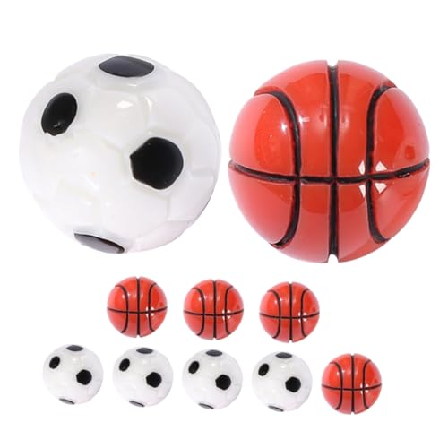 LALADEFIEE 10 stücke Miniatur Fußball Basketball Handwerk Zubehör Bonsai Landschaft Decor von LALADEFIEE