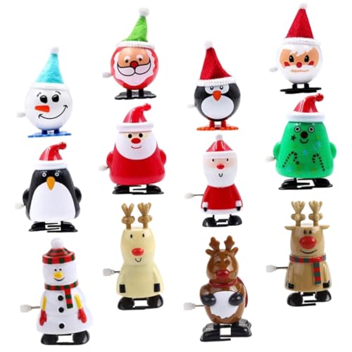 LALADEFIEE 12 Stück Teiliges Lustige Weihnachtsmann Aufziehspielzeuge Mini Wind-up Spielzeugfiguren mit Buntem Design als Weihnachtsdeko Kinderparty Festliche Spielfiguren LALADEFIEE 12 Stück Teiliges Lustige Weihnachtsmann Aufziehspielzeuge Mini Wind-up Spielzeugfiguren mit Buntem Design als Weihnachtsdeko Kinderparty Festliche Spielfiguren von LALADEFIEE