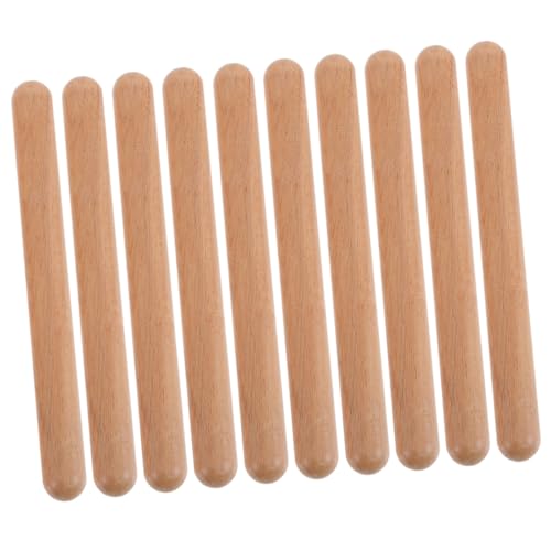 LALADEFIEE 12St Teig Lummi Sticks für Kinder Musikalisches Spielzeug Musical kinderinstrumente musikinstrumente für Kinder frühpädagogisches Spielzeug für Kinder Musikstock für Kinder hölzern von LALADEFIEE