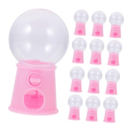 LALADEFIEE 12st Greifende Fangmaschine Süßigkeitenmaschine Für Kinder Verkaufsautomaten Küchenspielzeug -bonbonkugeln Seifenblasenset Candy-Catcher-Maschine Zappelspielzeug Mini Rosa von LALADEFIEE