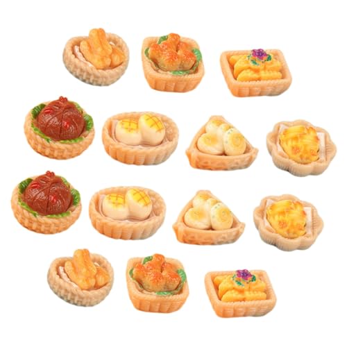 LALADEFIEE 15 Stück Miniatur Essen Und Spielen Mini Food Modell Fake Food Requisite Fake Food Ornament Fake Küchenspielzeug Miniatur Spielzeugmodell Spielzeug Hausornament Winziges von LALADEFIEE