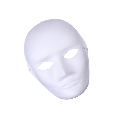 LALADEFIEE 15 Stück Vollgesichts Halloween Kostüme Zum Selbermachen Blanko Malmasken Für Halloween Tanz Cosplay Maskerade Und Partys Männliche Gesichtsdesigns Für Kreative Kostüme von LALADEFIEE