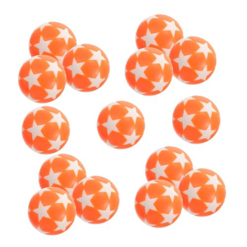 LALADEFIEE 15St Kicker Zubehör tischfußball plastikball Mini tischfussball tischfusball kunststoffball Fußball Ball Tischkicker Ersatz Desktop-Fußballzubehör Bälle für Tischkicker Orange von LALADEFIEE