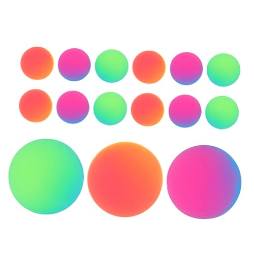 LALADEFIEE 18 Stück Teiliges Bunte Gummibälle Elastische Kleine Spielbälle für Schulpreise Mitgebsel Outdoor Partygeschenke LALADEFIEE 18 Stück Teiliges Bunte Gummibälle Elastische Kleine Spielbälle für Schulpreise Mitgebsel Outdoor Partygeschenke von LALADEFIEE