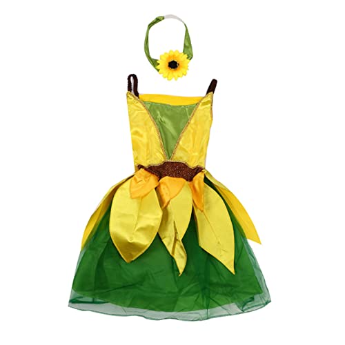 LALADEFIEE 1Stk Partyrock Kinderkostüme Outfit für Mädchen Kleinkind Mädchen Rock Formelle Kleidung für Kinder kleinkind kleider Festliche Kleidung für Kinder Bühnenkleidung für Kinder Yellow von LALADEFIEE