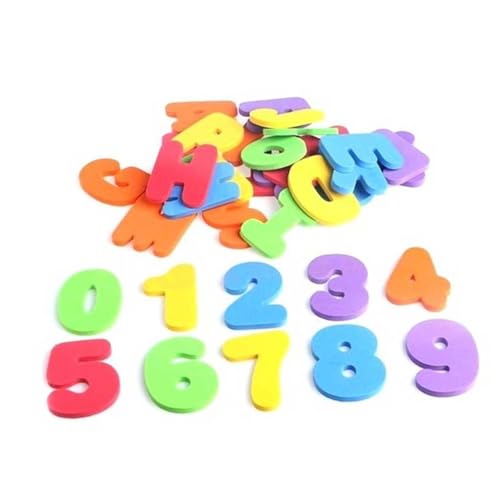 LALADEFIEE 2 Sätze Englische Namensbuchstaben kinderbadewanne badewannenstifte für Kinder Badepädagogisches Spielzeug Bildungsschaum-Alphabet Badespielzeug für Babys Lernspielzeug für Kinder von LALADEFIEE