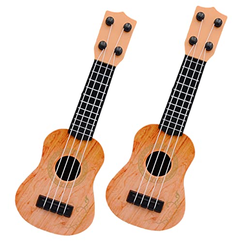 LALADEFIEE 2 Stück Kinder Ukulele Spielzeug 42 cm Kunststoff Ukulele Musikspielzeug Instrumente Lernspielzeug Für Kinder Ab 3 Jahren Ideales von LALADEFIEE