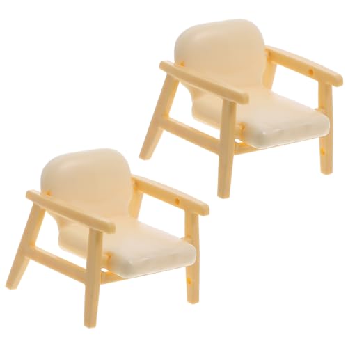 LALADEFIEE 2 Stück Miniatur Puppenhaus Sofa Stuhl Kunststoff Miniaturmöbel Dekoratives Accessoire für Mikro Szenerie und Fotorequisit Geeignet für Puppenhaus und Mini Raumgestaltung LALADEFIEE 2 Stück Miniatur Puppenhaus Sofa Stuhl Kunststoff Miniaturmöbel Dekoratives Accessoire für Mikro Szenerie und Fotorequisit Geeignet für Puppenhaus und Mini Raumgestaltung von LALADEFIEE