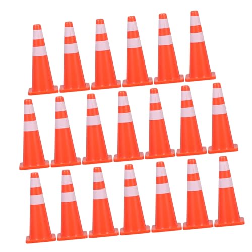 LALADEFIEE 20 Stück Teiliges Mini verkehrskegel Set aus Kunststoff Kleine Baukegel für Lernspielzeug zur Verkehrserziehung Kreative Straßensperren und Fahrzeug Simulation Fördert Feinmotorik LALADEFIEE 20 Stück Teiliges Mini verkehrskegel Set aus Kunststoff Kleine Baukegel für Lernspielzeug zur Verkehrserziehung Kreative Straßensperren und Fahrzeug Simulation Fördert Feinmotorik von LALADEFIEE