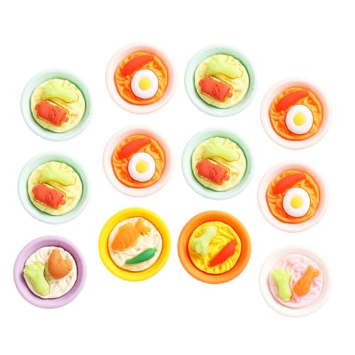 LALADEFIEE 20st Simulierte Essbare Spielzeugnudeln Mini-Food-Foto-Requisite Winziges Essen Winzige Nudel-Ornamente Mini-nudel-Ornament Mini-Mini-nudel-Set Nudeln Für Die Spielküche Harz von LALADEFIEE