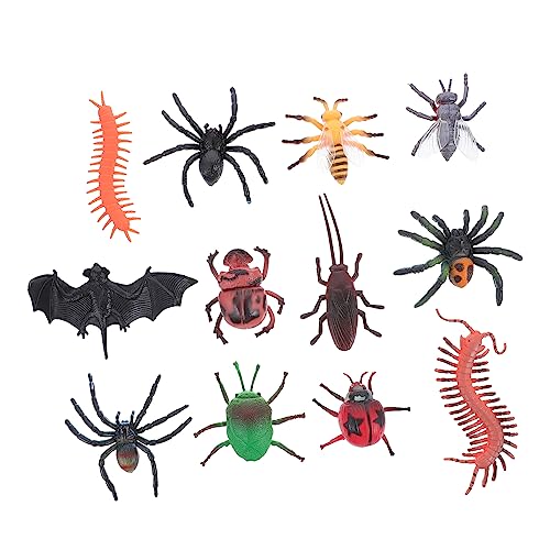 LALADEFIEE 24 Stück Halloween Insektenspielzeug Lustige Dekoration Für Gruselpartys Realistische Insektenmodelle Für Kreative Halloween Arrangements Und Scherze von LALADEFIEE