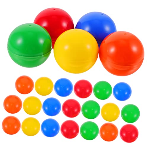 LALADEFIEE Plastikbälle 4 cm zum Öffnen Tombola-Bälle ideal für Partys zu Hause Events und Spieleabende Überraschung von LALADEFIEE