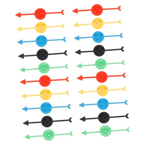 LALADEFIEE 25st Zeigerspinner Spiel Spielzeiger Rotierende Pfeile Pfeilspinner Lotterierad-Pfeile Plattenspieler-anzeigen Spiel Pfeile Spielpfeile Aus Kunststoff Plastik von LALADEFIEE