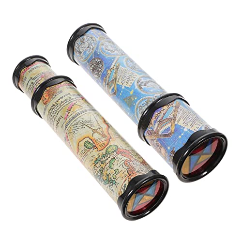 LALADEFIEE 2St Kaleidoskop Spielzeug Kaleidoscope photostickomni die Kinder Educational Toys kinderknallzeug Chaps Kinder jucarii pentru copii zabawki stymulujące rozwój wirbelnd Plastik von LALADEFIEE