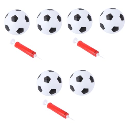 LALADEFIEE 3 Sätze Kinder fußball Mini-Spielzeug Kinderspielzeug aufblasbarer Fußball kleine Fußbälle Spielzeug für Kinder Toys Mini-Fußball für Kinder pädagogisches Fußballspielzeug rot von LALADEFIEE