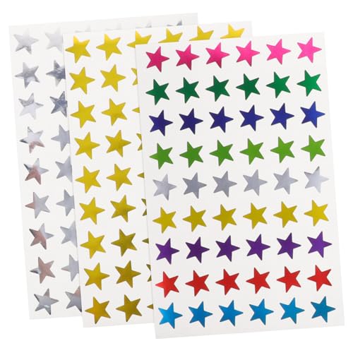 LALADEFIEE 30 Blätter Bunte Sternaufkleber kleine Belohnungsaufkleber schöne Belohnungsaufkleber Star-Accessoires Aufkleber Kinder Stickers for Kinderaccessoire Lehrerversorgung Papier von LALADEFIEE