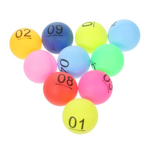 LALADEFIEE 30St Farbe Zahlenball plastikball kunststoffball kunststoffkugel Lotterieball plastikkugel Kugelstützen aus Kunststoff Spielbälle Requisiten für Barspiele Bälle rufen pp von LALADEFIEE