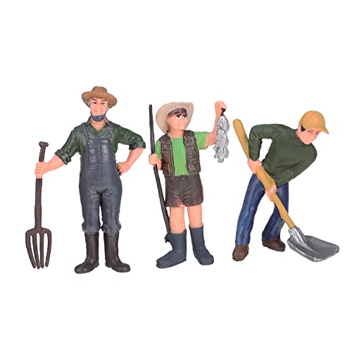 LALADEFIEE 3-teilige Landarbeiter-modellfiguren Puppenhaus-miniaturfiguren Dekoration Für Bauernhof Und Garten LALADEFIEE 3-teilige Landarbeiter-modellfiguren Puppenhaus-miniaturfiguren Dekoration Für Bauernhof Und Garten von LALADEFIEE