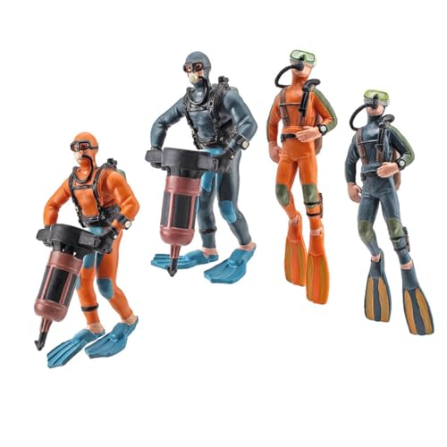 LALADEFIEE 4 Stück Teiliges Miniatur Taucher Modell Simulierte Unterwasser Deko für Aquarium Langlebige Kunststofffigur Kompaktes Design Lebendige Landschaftsdekoration für Zufällige Farbe LALADEFIEE 4 Stück Teiliges Miniatur Taucher Modell Simulierte Unterwasser Deko für Aquarium Langlebige Kunststofffigur Kompaktes Design Lebendige Landschaftsdekoration für Zufällige Farbe von LALADEFIEE