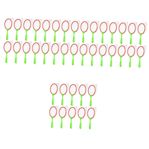 LALADEFIEE 40 Stück Kinder Fischernetz Mini Netz Für Mini Fangnetz Schmetterlingsnetze Fischfangnetz Wurfköderfallen Bad Angelspiel Insektenfänger Für Insektennetz Kunststoff von LALADEFIEE