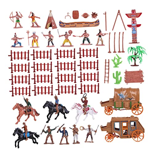 LALADEFIEE 43stücke Teiliges Western- -Modell Realistische Simulationsfiguren Für Miniatur-szenen Dekoration Für Sandkästen -gärten Und Rollenspiele LALADEFIEE 43stücke Teiliges Western- -Modell Realistische Simulationsfiguren Für Miniatur-szenen Dekoration Für Sandkästen -gärten Und Rollenspiele von LALADEFIEE
