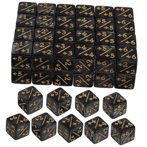 LALADEFIEE 48 Stück Teiliges Acryl Counter Dice Set mit Plus Minus Zeichen Glänzend Schwarz Token Würfel für Kartenspiele und Tabletop Spiele Praktische Spielwürfel für CCG Kartenspiel LALADEFIEE 48 Stück Teiliges Acryl Counter Dice Set mit Plus Minus Zeichen Glänzend Schwarz Token Würfel für Kartenspiele und Tabletop Spiele Praktische Spielwürfel für CCG Kartenspiel von LALADEFIEE
