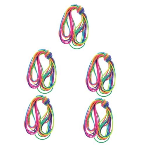 LALADEFIEE 5St Gummiband Springseil für Kinder Outdoor-Spielset für Kinder interaktives Spielzeug kinderparty mitgebsel Springseile draußen Kinderspielzeug Chinesisches Springseil Plastik von LALADEFIEE