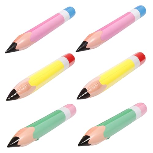 LALADEFIEE 6 Stück Aufblasbare Riesen Bleistift Deko Teiliges PVC Schulanfang Party Hängend Klassenzimmer Garten Bunte Bleistift Spielzeuge für Leicht Tragbar LALADEFIEE 6 Stück Aufblasbare Riesen Bleistift Deko Teiliges PVC Schulanfang Party Hängend Klassenzimmer Garten Bunte Bleistift Spielzeuge für Leicht Tragbar von LALADEFIEE