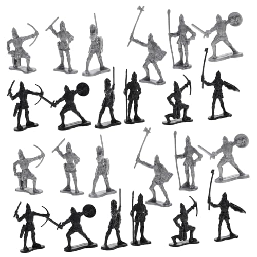 LALADEFIEE 60 Stück Teiliges Antike Soldaten Spielfiguren Mittelalterliche Ritter und Römische Modellfiguren für Geschichtsunterricht und Sammler LALADEFIEE 60 Stück Teiliges Antike Soldaten Spielfiguren Mittelalterliche Ritter und Römische Modellfiguren für Geschichtsunterricht und Sammler von LALADEFIEE