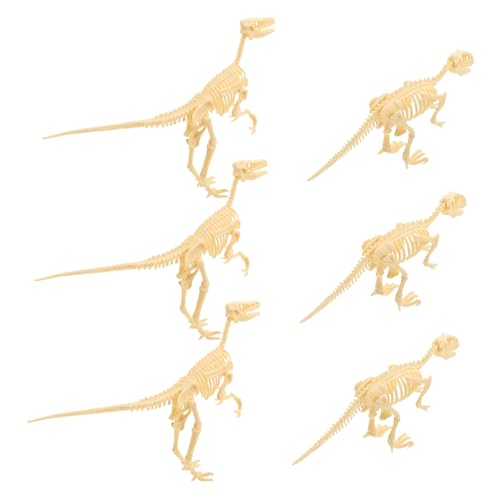 LALADEFIEE 6St Dinosaurier-Fossil-Modell Kinderspielzeug Kinder lernspielzeug Mini-Dinosaurierfiguren Dinosaurierknochen Spielzeug für Kinder Dinosaurier-Modellbausatz DIY Dinosaurier Skelett von LALADEFIEE