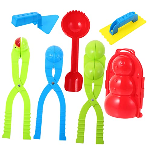 LALADEFIEE 7 Teiliges Schneeball Maker Set Für Kreatives Schneeballspielzeug Für Winterliche Outdoor Aktivitäten Robuste Schneeballformer Verschiedenen Designs Für Unvergessliche von LALADEFIEE