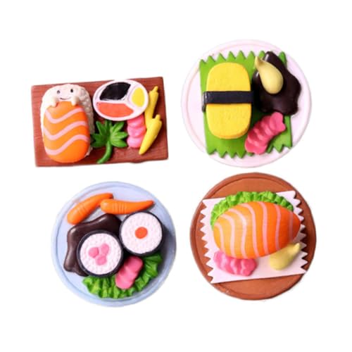 LALADEFIEE 8 Stück Simulierte Japanische Sushi Essen Foto Requisiten Gefälschte Lebensmittel Ornamente Sushi Ornamente Vorgeben Sushi Spielzeug Simulation Sushi Dekor Realistisches von LALADEFIEE