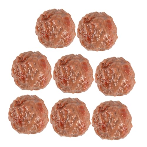 LALADEFIEE Set mit 8 Gefälschten Rindfleisch-fleischbällchen Realistische Lebensmittelmodelle Dekorative Küchenrequisiten von LALADEFIEE