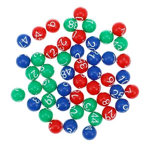 LALADEFIEE Bingo Spielbälle Plastikkugeln Für Lotterie Und Verlosungen Lustige Partyspiele Für Erwachsene Nummerierte Kugeln Für Tombola Und Bingo von LALADEFIEE