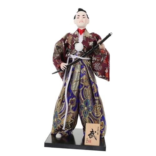 LALADEFIEE Bushido-actionfigur Japanische Kunstware Japanische Haushaltsgeräte -kriegerstatue Mädchen Kriegerkunstfiguren Japanische Kriegerpuppe Daruma-Puppe Wiedergeboren Adorno Abs von LALADEFIEE