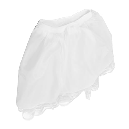 LALADEFIEE Bustierrock Petticoat Foto Unterrock Mädchen Krinoline Krinolinrock für Mädchen dekorative Krinoline für Mädchen Krinolinerock für Mädchen Nylon Weiß von LALADEFIEE