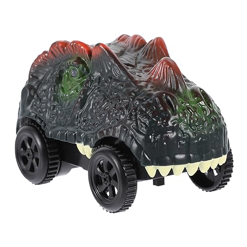 LALADEFIEE Dinosaurier-Auto Batteriebetriebene Kinderautos Dino-Auto-Spielzeug Kinder Verfolgen Fahrzeuge Dinosaurierspielzeug Für Kinder Kinder-Track-Auto Ferngesteuertes Rennauto Abs Green von LALADEFIEE