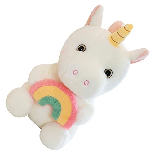 LALADEFIEE Einhorn Puppe Aus Weichem Stoff Gefüllt Oder Dekoration Für Das Schlafzimmer Ideales Kuscheltier Spielzeug Für Kinder Und Einhorn Liebhaber Bunten Farben von LALADEFIEE