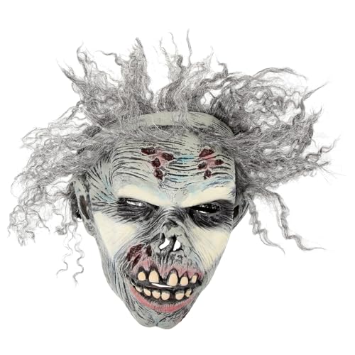 LALADEFIEE Einzigartige Maske Lustige Maske Vollkopf Totenkopfmaske Teufel Vollkopfmaske Karnevalsmasken Requisite Tiermaske Cosplay Maske für Frauen Monstermaske Cosplay Masken Halloween von LALADEFIEE