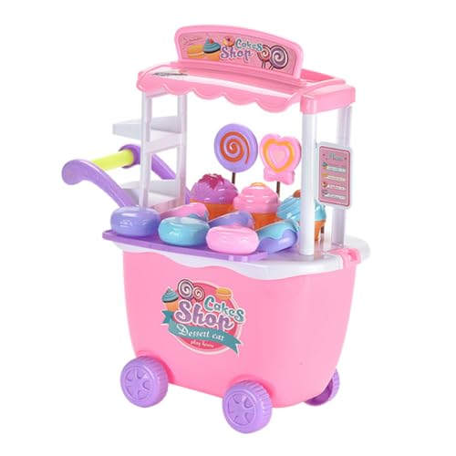 LALADEFIEE Interaktives Trolley-Spielzeug Für Jungen Und Mädchen Cremefarbenes LKW-spielzeugauto Für Jungen Und Mädchen Lernspielzeug von LALADEFIEE