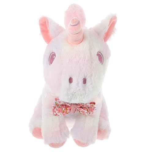 LALADEFIEE Entzückende Ausgestopfte Einhorn Puppe Aus Weichem üsch Cartoon Design Ideales Spielzeug Für Kinder Perfektes Für ädchen Und Jungen Farbenfroh Und von LALADEFIEE