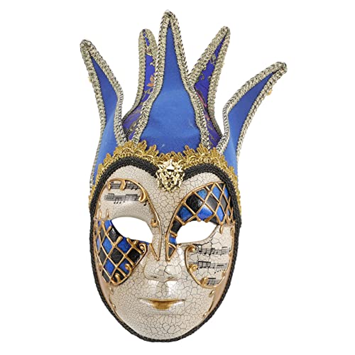 LALADEFIEE Fotografie Requisite Partyfotografie Requisite Venezianische Maske Narrenmaske Karneval Vollmasken Zubehör für Maskendekoration Kostümmaske Faschingskostüme Maskerade Gesichtsdekor von LALADEFIEE