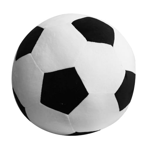 LALADEFIEE Fußballspielzeug Cute Pillow süße Kissen Fussball Football Fußball Plüschkissen Sportspielzeug mit weichem Stoffkissen Sportball-Wurfkissen kurzer Plüsch von LALADEFIEE