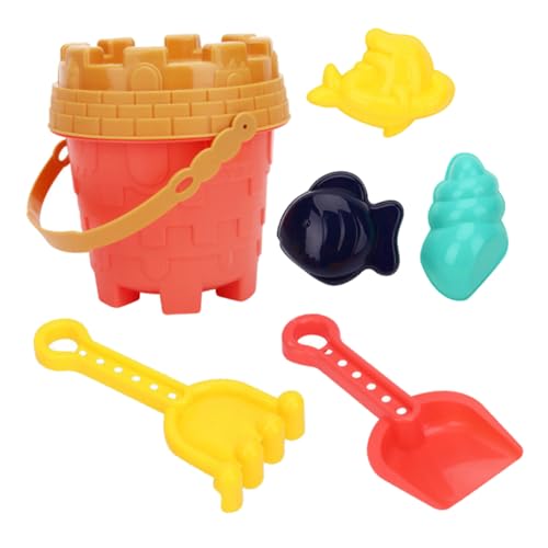 LALADEFIEE Sandspielzeug Kinder Strand-sandschaufel 6 Teiliges Strandspielzeug Set Sandspielzeug Für Im Sommer Sandschaufel Eimer Und Für Outdoor Aktivitäten Am Strand Und Im Garten von LALADEFIEE