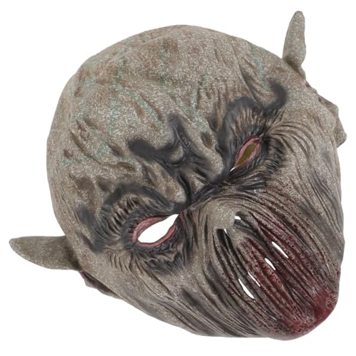 LALADEFIEE Horrifik Halloween Maske Gruselige Horror Maske Für Cosplay Party Und Karneval Unisex Vollkopf Maske Für Schaurige Kostüme Und Schockierende Auftritte von LALADEFIEE