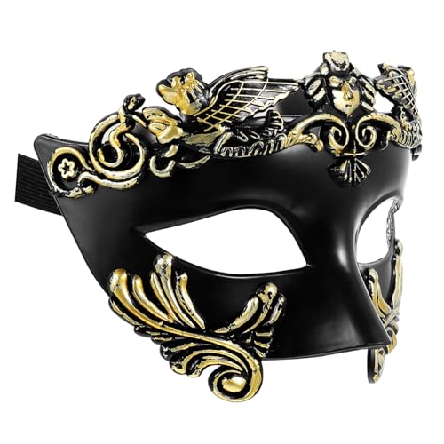 LALADEFIEE Halbmaske Halloween-Maskenball-Maske Ägypten-Cosplay-Maske Neuartige Maske für Halloween-Karnevalsparty von LALADEFIEE