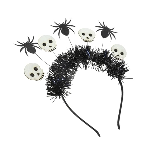 LALADEFIEE Halloween Stirnband Halloween Stil Stirnband Cosplay Kopfschmuck Requisite Haarreifen Halloween Kopfbedeckung Stirnband Kopfschmuck Requisiten Halloween Haarband Halloween von LALADEFIEE