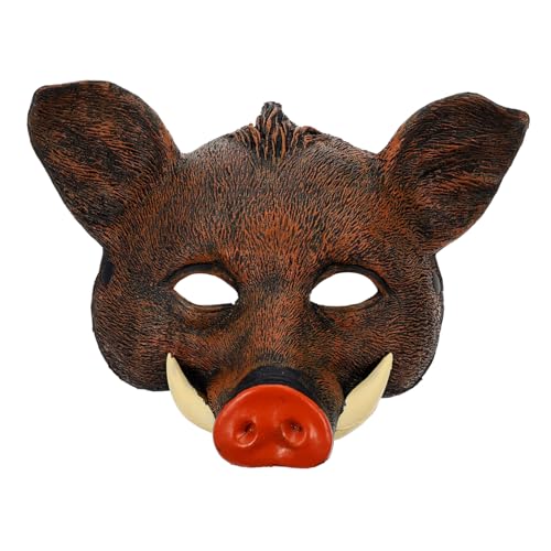 LALADEFIEE Halloween Tiermaske Wildschwein Design Dekorative Maske Für Partys Und Cosplay Ideal Requisite Für Halloween Feiern Oder Karneval Detailreiche Ausführung Und Komfortabler von LALADEFIEE