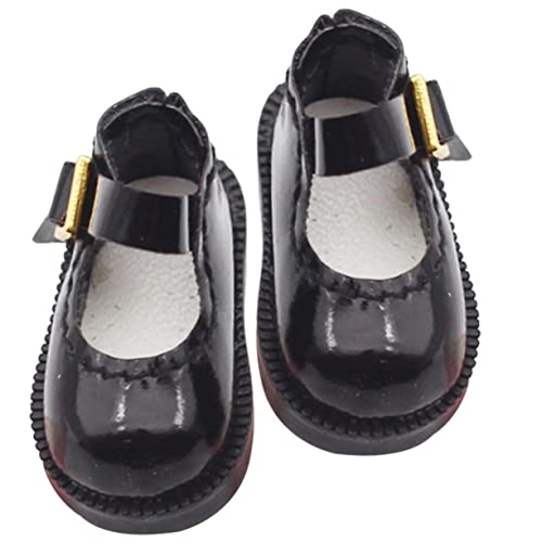 LALADEFIEE Handgefertigte Puppenschuhe aus Strapazierfähigem PU Mini Einzelschnallen Schuh für Baumwollpuppen als Puppenzubehör und Mini Spielhausdekoration LALADEFIEE Handgefertigte Puppenschuhe aus Strapazierfähigem PU Mini Einzelschnallen Schuh für Baumwollpuppen als Puppenzubehör und Mini Spielhausdekoration von LALADEFIEE